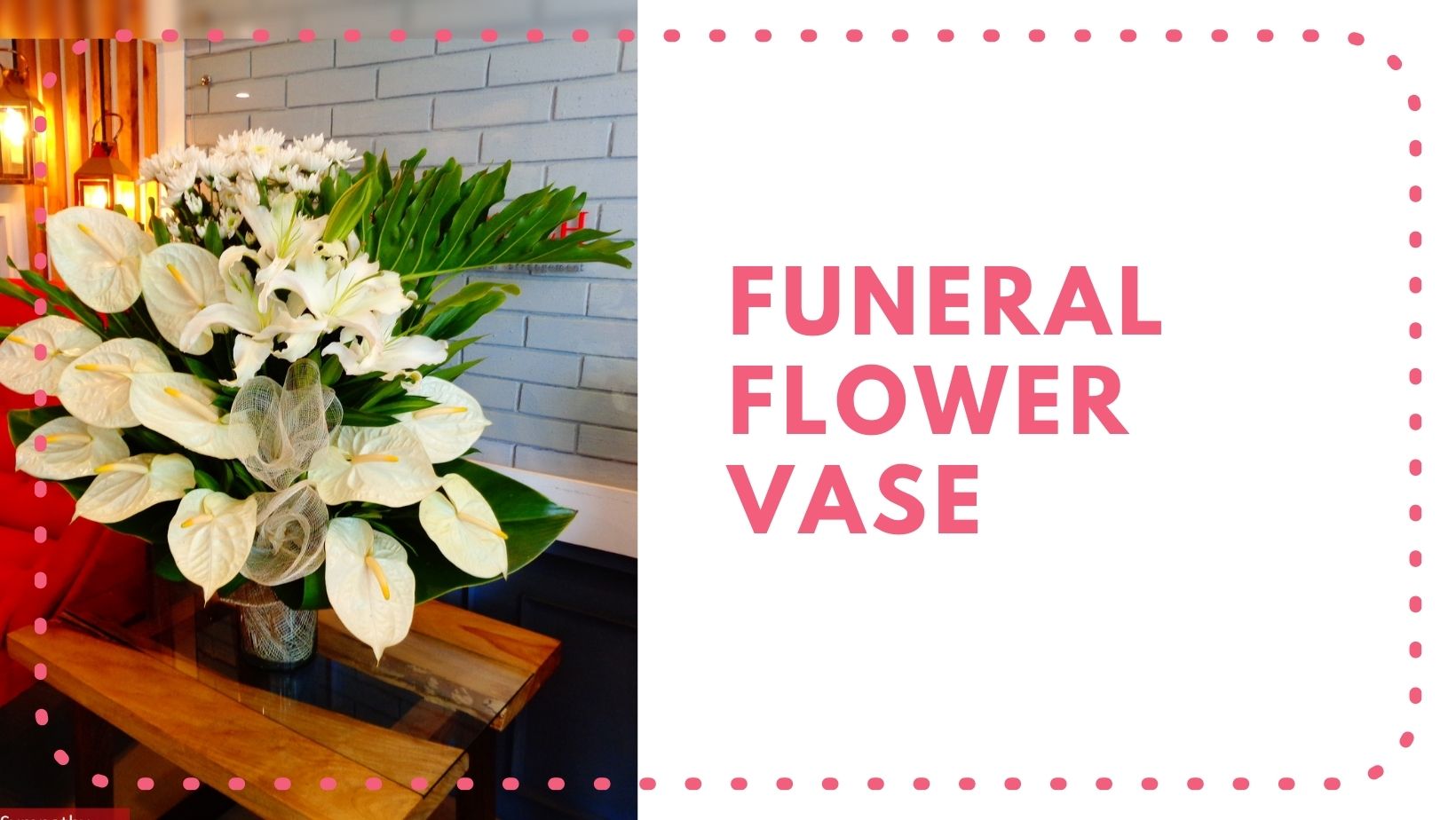 funeral flower vase
