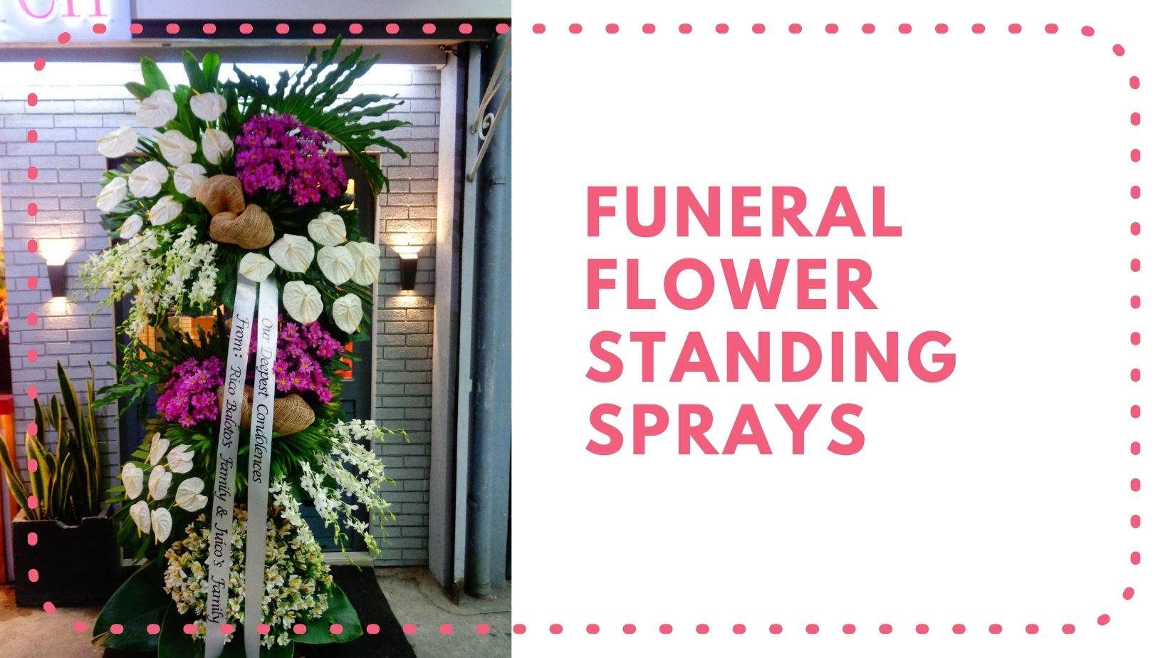 funeral standing sprays