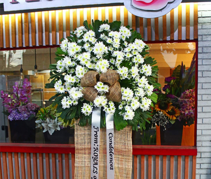 funeral flowers delivery standing sprays